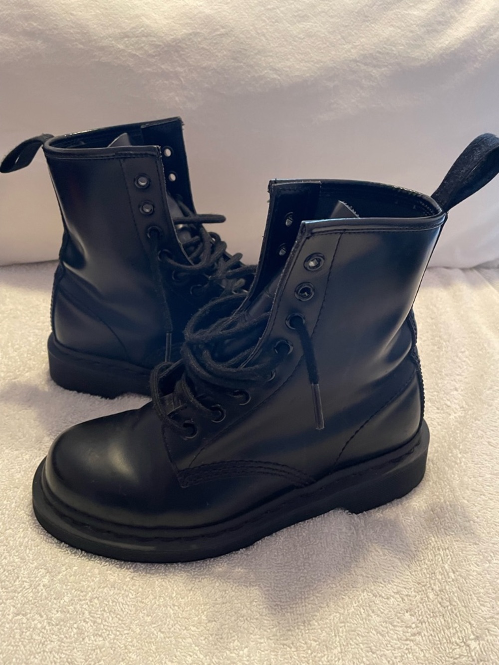 Dr. Martens Black Leather Lace-Up Ankle Boots